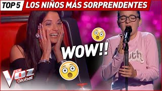 Los niños MÁS SORPRENDENTES de La Voz Kids [upl. by Lejna]