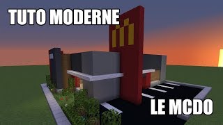 Minecraft  Tuto ville moderne 05  Le Mcdo [upl. by Sucy586]