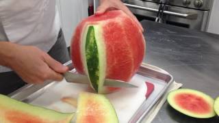 The Secret to Perfectly Cutting a Watermelon  Cooking Light [upl. by Fleming]