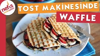 Tost Makinesinde Waffle Nasıl Yapılır [upl. by Ynabe]