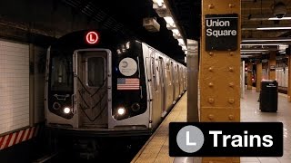 NYC Subway L Train Action in Williamsburg and Manhattan [upl. by Laidlaw]