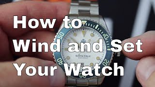 Winding and Setting your Automatic Watch [upl. by Kai]