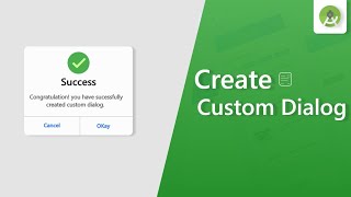Create Custom Dialog in android  Android studio tutorial 2020 [upl. by Gilges247]