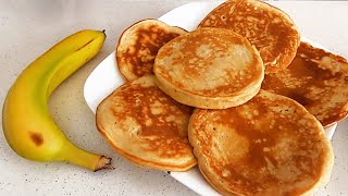 How To Make Pancakes  Easy Banana Pancakes Recipe [upl. by Nnaeirelav]