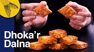 Dhokar Dalna Recipeâ€”Noboborsho Specialâ€”Bengali NiramishVegetarian Recipe [upl. by Aldus]