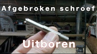 Timmertip 1110 Afgebroken schroeven uitboren [upl. by Yrolg]