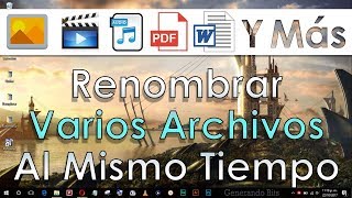 Renombrar y cambiar el nombre a varios archivos al mismo tiempo en Windows [upl. by Derrej]