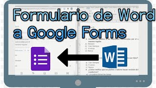 Formulario de Word a Google Forms [upl. by Adnoval174]