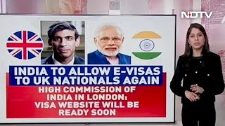 India To Allow EVisas To UK Nationals Again [upl. by Meeki292]