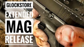 Glockstore Extended Rectangular and Tear Drop magazine releases  Good competition kit [upl. by Wehner]