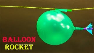 Science Projects  Balloon Rocket [upl. by Talmud950]