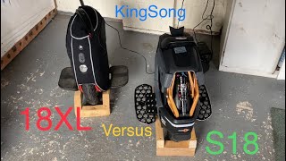 KingSong S18 versus 18XL [upl. by Aleacin]