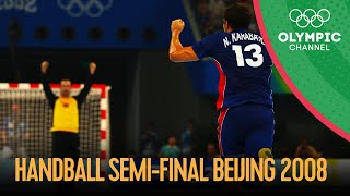 France v Croatia  Mens Handball SemiFinal  Beijing 2008 Replays [upl. by Rollin]