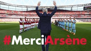 All the angles of Arsene Wengers emotional farewell speech  MerciArsene [upl. by Eelanaj]