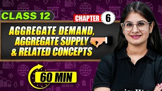 AGGREGATE DEMAND  AGGREGATE SUPPLY amp RELATED CONCEPTS Full Chapter in 60 Min  Class 12th Mind Map [upl. by Ailedamla]