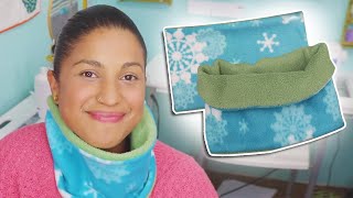 How to Sew a Fleece Neck Warmer with Crafty Gemini [upl. by Dawkins]