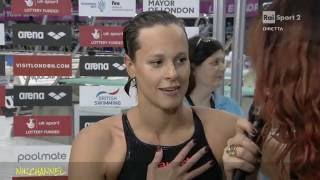 Federica Pellegrini ORO 200sl Europei di nuoto Londra 2016 [upl. by Eelannej]