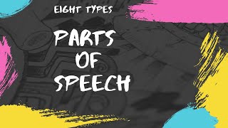 Eight Types of Parts of Speech  Examples  Exercise [upl. by Atinnek]