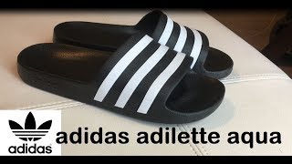 ADIDAS ADILETTE AQUA SLIDES 25 [upl. by Ateiram]