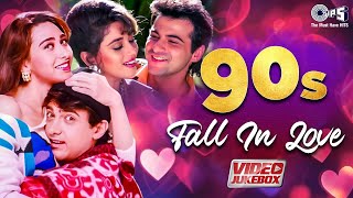 90s Fall In Love  Video Jukebox  90s Evergreen Bollywood Hits  90s Hits Hindi Songs  Love Songs [upl. by Slaohcin]