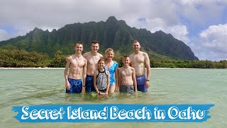 Secret Island Beach Kualoa Ranch amp A Catamaran Sail  Family Hawaii Trip [upl. by Hadik]