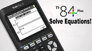 How to Solve Equations on TI 84 Plus CE [upl. by Eyk]