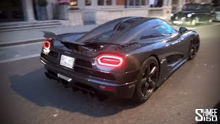 Full Carbon Koenigsegg Agera R in London  Starts and Sounds [upl. by Fayola]