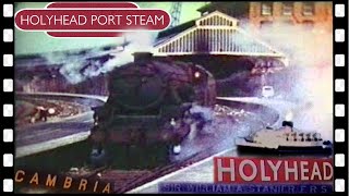 HOLYHEAD port ferry amp steam train spotting 1961 [upl. by Silletram]