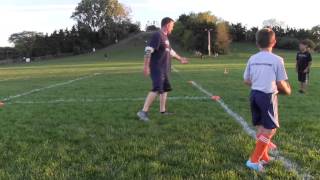 Youth Football  Learning How to Tackle [upl. by Eittap]