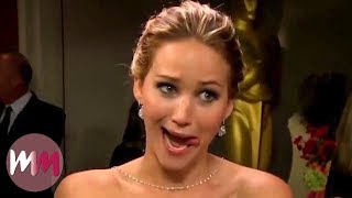 Top 10 Funniest Jennifer Lawrence Moments [upl. by Nickerson]