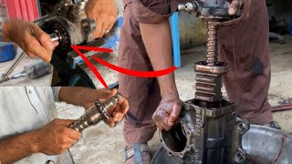 Hino Steering Gear Box Rebuild How to Repair Gear Box  Amazing Work [upl. by Okiruy]