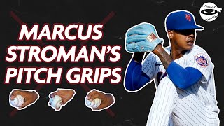 MARCUS STROMAN REVEALS HIS PITCH GRIPS  PitchingNinja [upl. by Yrotciv]