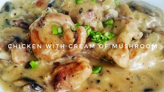 HOW TO COOK CHICKEN WITH CREAM OF MUSHROOM  Kats Empire [upl. by Virgilia]