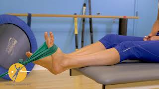 Ankle dorsiflexion strengthening with resistance band [upl. by Jandel]