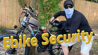 Ebike Security Locks and Alarms  My Theft Prevention System [upl. by Nnav]