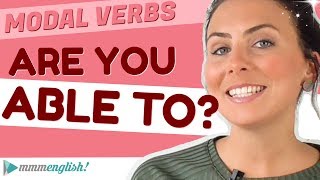 Are you ABLE to 💪🏼 English Modal Verbs [upl. by Annua835]