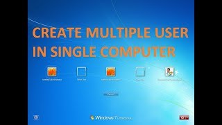 MULTIPLE USER CREATE IN WINDOWS [upl. by Drucie]