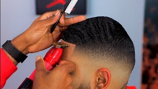 Mid Fade Haircut  Blurriest Fade EVER  ELITE 180 WAVES  How To [upl. by Itsirc]