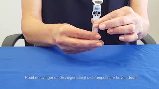 Vullen van een MiniMed™ Reservoir met een 10ml ampul [upl. by Janetta]