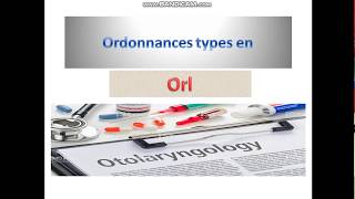 ordonnance type en ORL otite moyenne aiguë [upl. by Baras71]