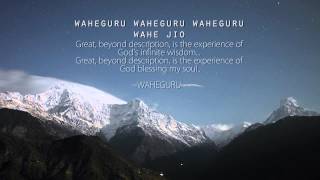 Wahe Guru Wahe Jio Simran Relaxing Soothing Meditation [upl. by Halpern]