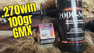 270 Win Hornady 100gr GMX Review [upl. by Arondell403]