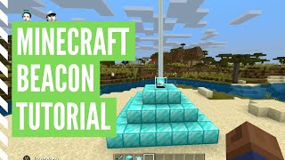 How To Make A BEACON In Minecraft amp Use It Minecraft Beacon Tutorial [upl. by Harak19]