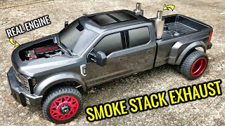 FORD F450 TOYAN FSL200 BUILD  Part 4 FIRST RUN amp SMOKE STACK EXHAUST [upl. by Duncan]