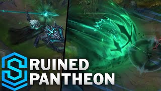 Ruined Pantheon Skin Spotlight  PreRelease  League of Legends [upl. by Nuj]