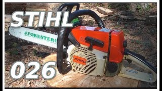 STIHL 026 Chainsaw Review [upl. by Nylcaj750]