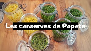 CONSERVES DE HARICOTS VERTS AU NATUREL endirectdupotager [upl. by Sidman]