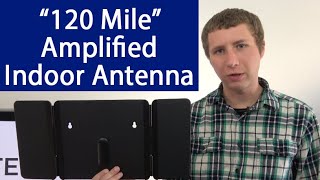 1byone 120 Mile Amplified Indoor HD Digital TV Antenna Review [upl. by Eisnyl636]