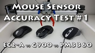 Mouse Sensor Test 1  G900 vs Zowie vs Plugable [upl. by Onaicilef949]