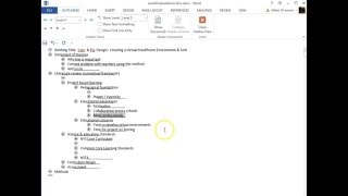 Using outline feature in Word [upl. by Gaskill]